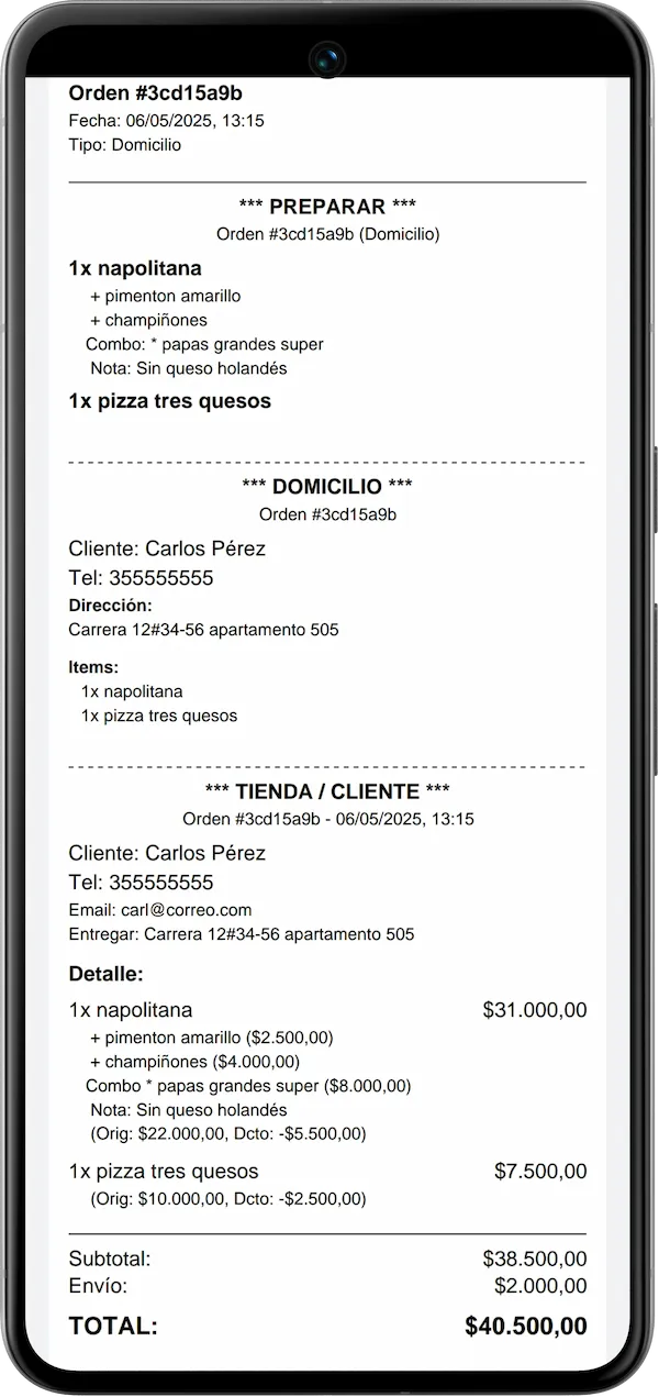 Recibe el pedido por WhatsApp - Imagen 3